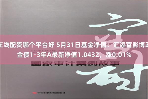 在线配资哪个平台好 5月31日基金净值：汇添富彭博政金债1-3年A最新净值1.0432，涨0.01%