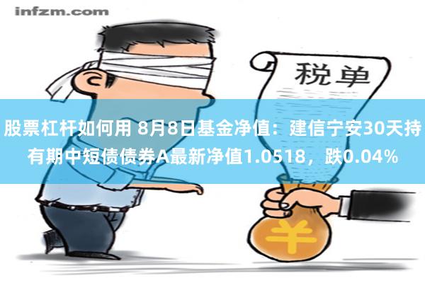 股票杠杆如何用 8月8日基金净值：建信宁安30天持有期中短债债券A最新净值1.0518，跌0.04%