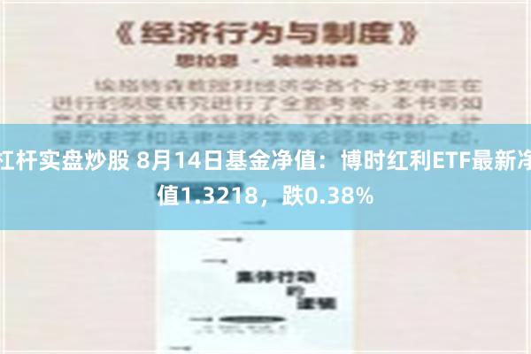 杠杆实盘炒股 8月14日基金净值：博时红利ETF最新净值1.3218，跌0.38%