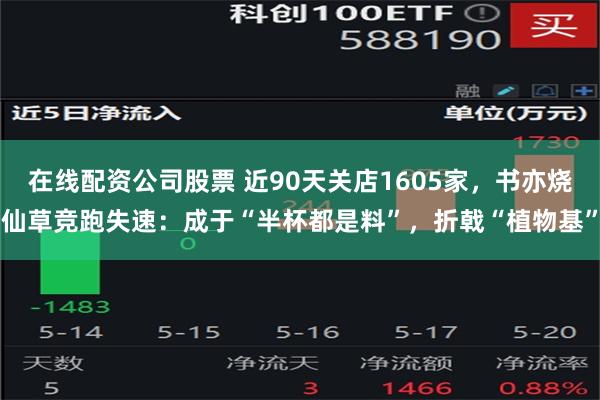 在线配资公司股票 近90天关店1605家，书亦烧仙草竞跑失速：成于“半杯都是料”，折戟“植物基”